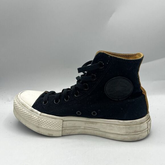 Converse Women Chuck Taylor by You Size 6.5 Platform Black/Brown Sneaker 171209C - Picture 5 of 11